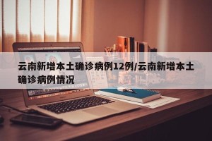 云南新增本土确诊病例12例/云南新增本土确诊病例情况